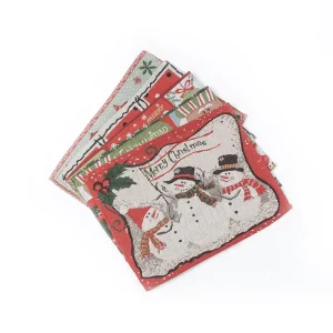 Custom Knitted Polyester Embroidery Modern Traditional Eco Friendly Place Mats for Party Kitchen Dining Decoration