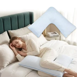 Custom L Shaped Leg Pillow Shredded Foam Body Pillow for Pregnancy Support Supplier China Factory Price