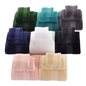 Custom LOGO Woven Cotton Hand Face Towel Beauty Turquoise Green Teal Aqua Forest Green Olive Green for Bathing Black Towel Sets