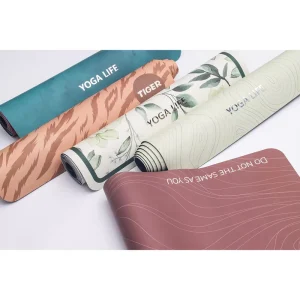 Custom LOGO and Printing Engraving Size 3mm 5mm 6mm Non-slip Fitness Exercise Mat for Yoga Pu Rubber Yoga Mat