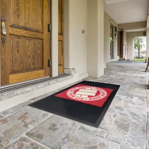 Custom Large Area Barbershop Logo Carpet Luxury Machine Made Nylon Mat Classic Tufted Technique Custom Printed Perfect Door Mat