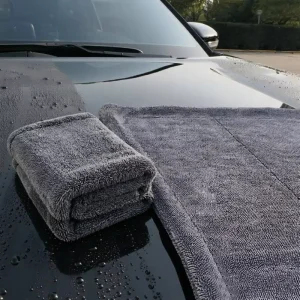 Custom Large Premium 1200GSM 1400GSM 60×90 Car Drying Towel Bulk Ultra Absorbent Microfiber Car Towel for Car Detailing