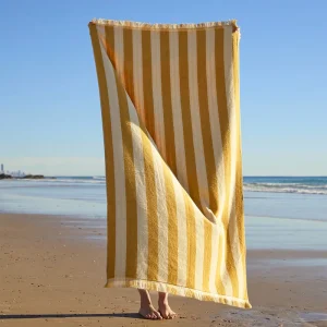 Custom Large Size Turkish Soft 100% Cotton Jacquard Beach Towel All Season Seaside Antimicrobial Eco Friendly Tropical Logo