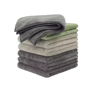 Custom Large Square Polyester Microfiber Eco Friendly Cleaning Towel for Kitchen Use Simple Style 30x30cm