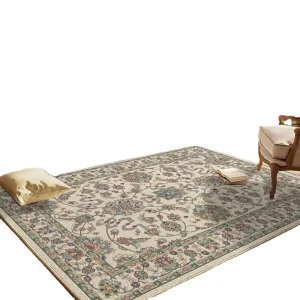 Custom Large-size Household Living Room Carpet Persian Style Faux Wool Polyester Fiber Carpet