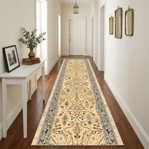 Custom Length Corridor Runner Rug Vintage Persian Floor Carpet Soft High Density Polypropylene Rug for Hotel Stairway & Aisle