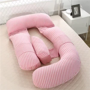 Custom Logo 100% Cotton Adjustable Maternity Pillow Portable Separable Pregnant Woman Sleeping Support Wedge