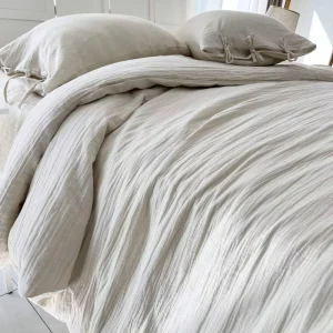 Custom Logo 100% Cotton Washed Bedding Set Breathable Soft Woven Fabric for Home Bedroom OEM ODM