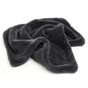 Custom Logo 1200gsm Car Cleaning Drying Microfiber Towel Twisted Loop Car Wash Towel Care Detailing Cloth
