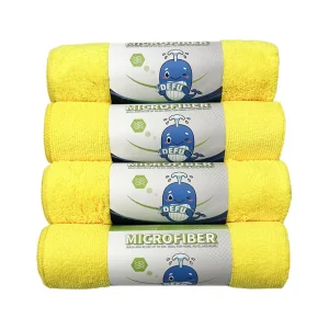 Custom Logo 40x40cm 360GSM Microfiber Towel for Multi-purpose Kitchen Drying Automotive Interior Dusting Absorbent Lint-free