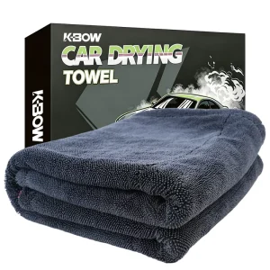 Custom Logo 50*80cm Microfiber Car Wash Towel 1200gsm Quick Dry Edgeless Twisted Loop Drying Cloth for Auto Car Care