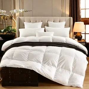 Custom Logo 70% White Goose Down Duvet Insert Hotel Duvet Inner Warm Winter Comforter Quilt Core Bedding Supplier