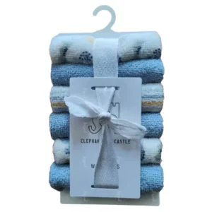 Custom Logo 9×9 Inch Microfiber Bath Washcloth Highly Absorbent Square Roll for Newborns and Home Use Small Solid Color