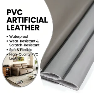 Custom Logo Accepted Embossed Decorative Fine Texture Fade Resistant Water Resistant Artificial PVC Leather for Sofa Furniture