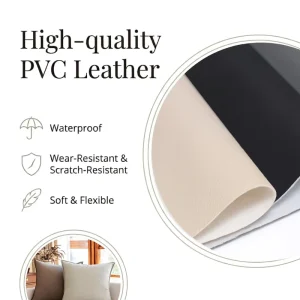 Custom Logo Accepted PVC Artificial Leather Comfortable Anti-Mildew Pillow Sofa Use