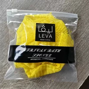 Custom Logo African Europe and America Net Exfoliating Long Shape Body Exfoliating Sponge Nylon Mesh Sponge Scrubber Bath Wipes