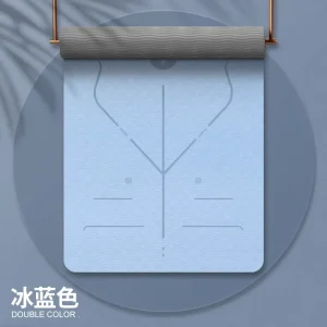 Custom Logo Anti Slip Yoga Mat Unique Printed Design Synthetic Leather Exercise Mat Rubber Material