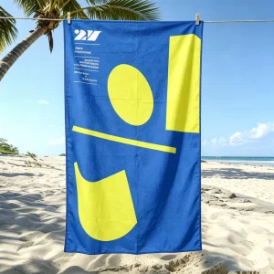 Custom Logo Beach Towel Pool Travel Summer Use Quick Dry OEM Sport Gift Microfiber Beach Towel