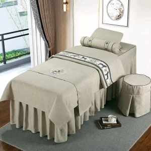 Custom Logo Beauty Salon Bedding Sets 4 Pieces Set Massage Parlor SPA Decoration Bedspread Cover High End