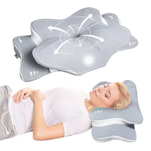 Custom Logo Classic Bed Cervical Orthopedic Neck Pain Relief Shredded Memory Foam Pillow with Coccyx Contour