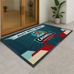Custom Logo Design Heavy Duty Carpet Squares for Storefront Entrance Commercial Outdoor Use Personalized Mat With Logo