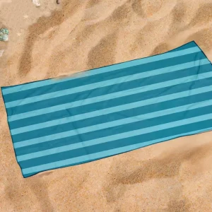 Custom Logo Design Striped Printed Beach Towels Quick Dry Fast Absorbent Microfiber Sand Free Beach Towels
