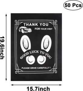 Custom Logo Disposable Paper Car Floor Mats Protective Automotive Paper Mats for Car Wash