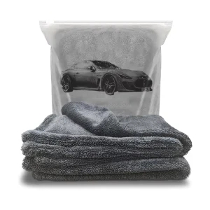 Custom Logo Double Twisted Loop Microfiber Car Drying Towel Extra Thick Super Absorbent Lint Free Premium Auto Drying Towel