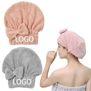 Custom Logo Dry Hair Towel Soft Microfiber Nylon for Men Women Kids Curly Hair Daily Shower Gym Travel Home