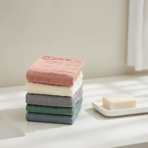 Custom Logo Eco-Friendly 6 Layers Cotton Gauze Baby Towel Square Muslin Washcloth Breathable Soft Baby Face Towel for Gift