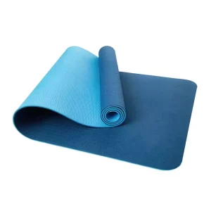 Custom Logo Eco friendly Durable Antimicrobial TPE Hot Yoga Mat Set 6mm Thick Non Slip Waterproof Folding Carrying Bag 183CM