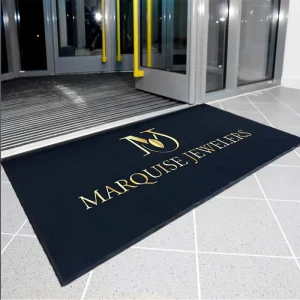 Custom Logo Entrance Doormats Rubber Outdoor Floor Foot Mats Nylon Printed Personal Design Rug Logo Door Mat Indoor for Home