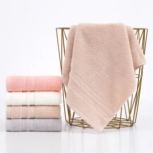 Custom Logo Face Hand Bath Towel 100% Ring Spun Cotton Water Absorbent & Quick Dry Bath Sheet Soft Feel Towels for Bathroom