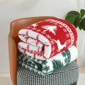 Custom Logo Flannel Fleece Leaf Geometry Wave Flower Print 100% Polyester Warm Soft Sofa Throw Blankets for Winter