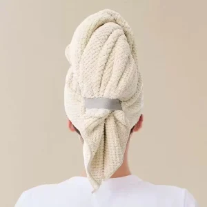 Custom Logo Hair Salon Towel Microfiber Headed Turban Towels Quick Dry Hair Drying Towel Wrap