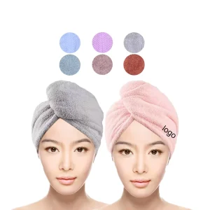 Custom Logo Hair Salon Towels Bulk Quick Drying Microfiber Hair Towel Wrap for Women Hair Salon