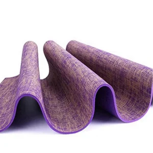 Custom Logo Jute Yoga Mat 5mm Thick Eco Friendly Exercise Pad Non Slip Fitness Carpet