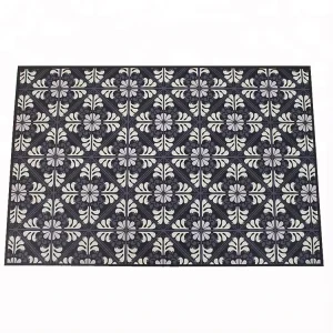 Custom Logo Kid Kitchen Outdoor Washable Puzzle Pattern Machine Made PVC Vinyl Latex Backing Floor Mat