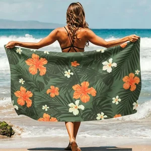 Custom Logo Large Square Microfiber Beach Towels Custom Blank Polyester Soft Quick Dry Eco Friendly All Season