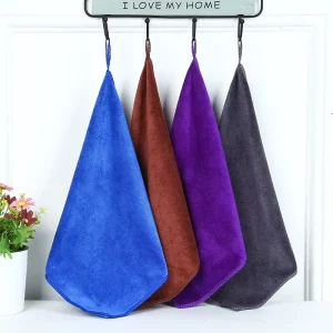 Custom Logo Microfiber Kitchen Towel 30x30cm Small Cleaning Cloth Bulk for Home Hotel Dish Wiping Cloth OEM