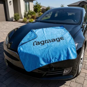 Custom Logo Microfibre Single Sided Twisted Loop Microfiber Drying Car Towel Bound Edge Professional Auto Care Car Wash Towel
