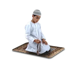 Custom Logo Muslim Prayer Mat Anti Static NBR Orthopedic Prayer Rug Portable Comfort Islamic Mat