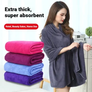 Custom Logo No Shedding Quick Dry Microfiber Bath Sheet Extra Large 70*140 180*200 Microfiber Bath Towels for Beauty Salon