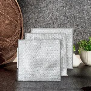 Custom Logo Non Scratch Wire Scrubbers Multipurpose Dishwashing Rag Kitchen Towel Cleaning Cloths Wet Dry with Logo