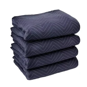 Custom Logo Non-Woven Heavy Duty Raschel Blanket Moving Furniture Pads