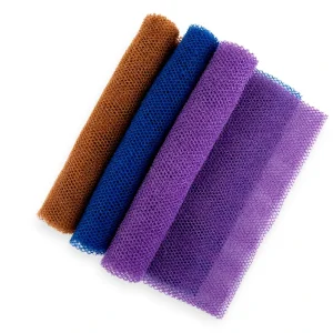Custom Logo Nylon Body Scrubber Belt Long Net Exfoliating Back Skin Bath Sponge with African Net Daily Use Shower Washcloth