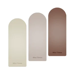 Custom Logo Personalized Eco Friendly 5mm Thick Nude Color Pu Rubber Anti Slip Oval Arched Shaped Pilates Yoga Mat