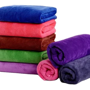 Custom Logo Polyester Hair Salon Towel Quick-Dry Eco-Friendly Thickened Absorbent for Barber Shop
