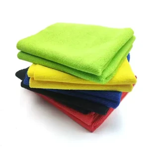Custom Logo Polyester and Polyamide Microfiber Quick Dry Edgeless Car Cleaning Cloth Microfiber Cleaning Towels