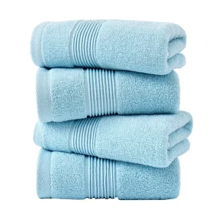 Custom Logo Print 32s Cotton Embroidery Hand Face Towel Bath Towels Set